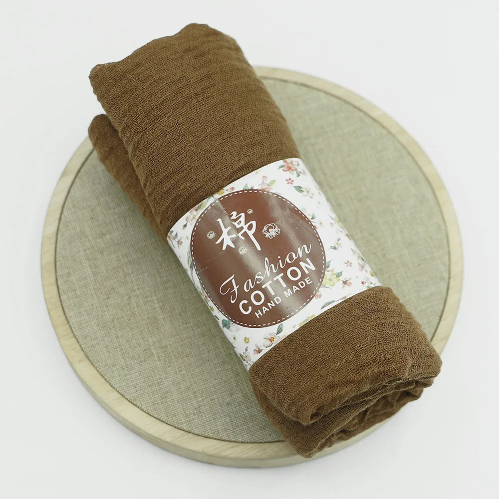 Trendora Crinkle Cotton Hijab — Luxe Square Scarf 90×90cm