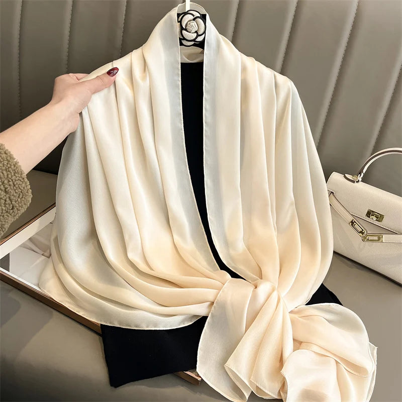 Luxe Solid Silk Scarf