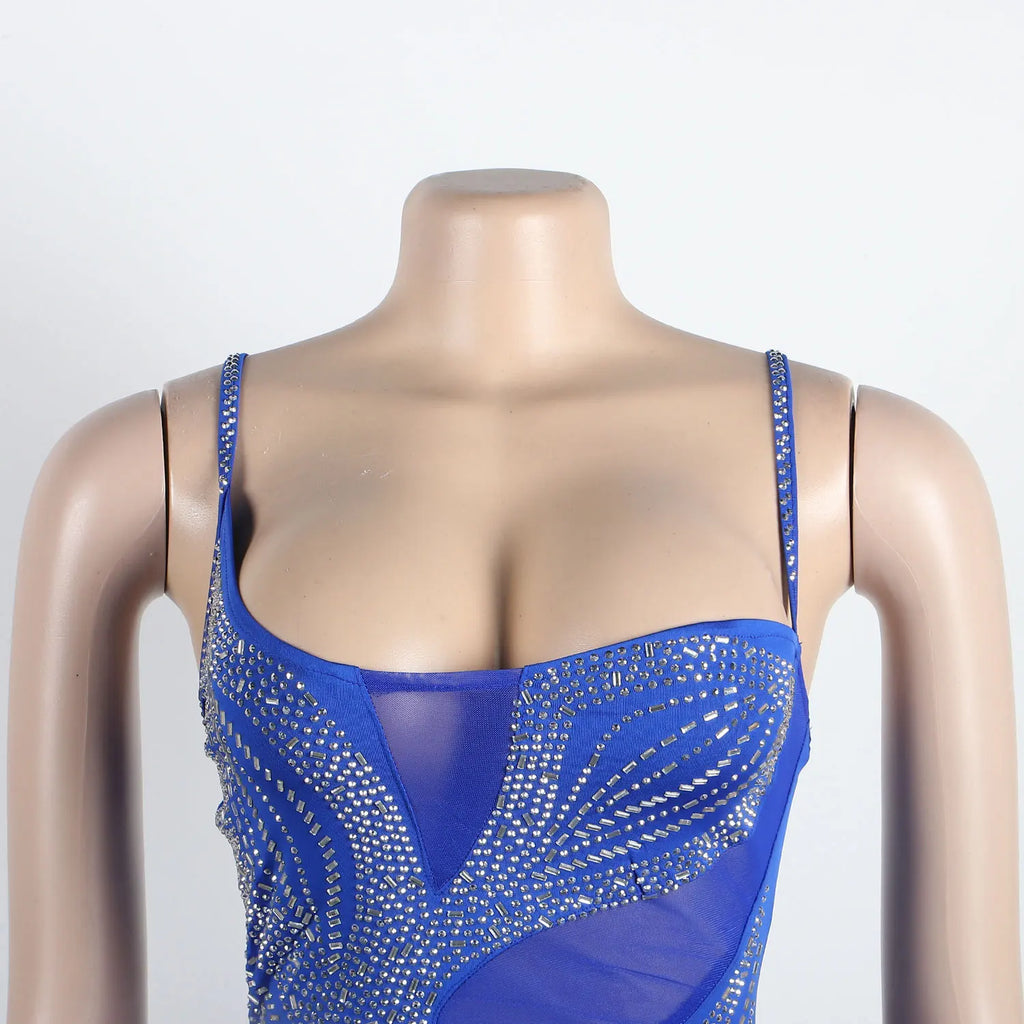 Crystal Sparkle Maxi Dress