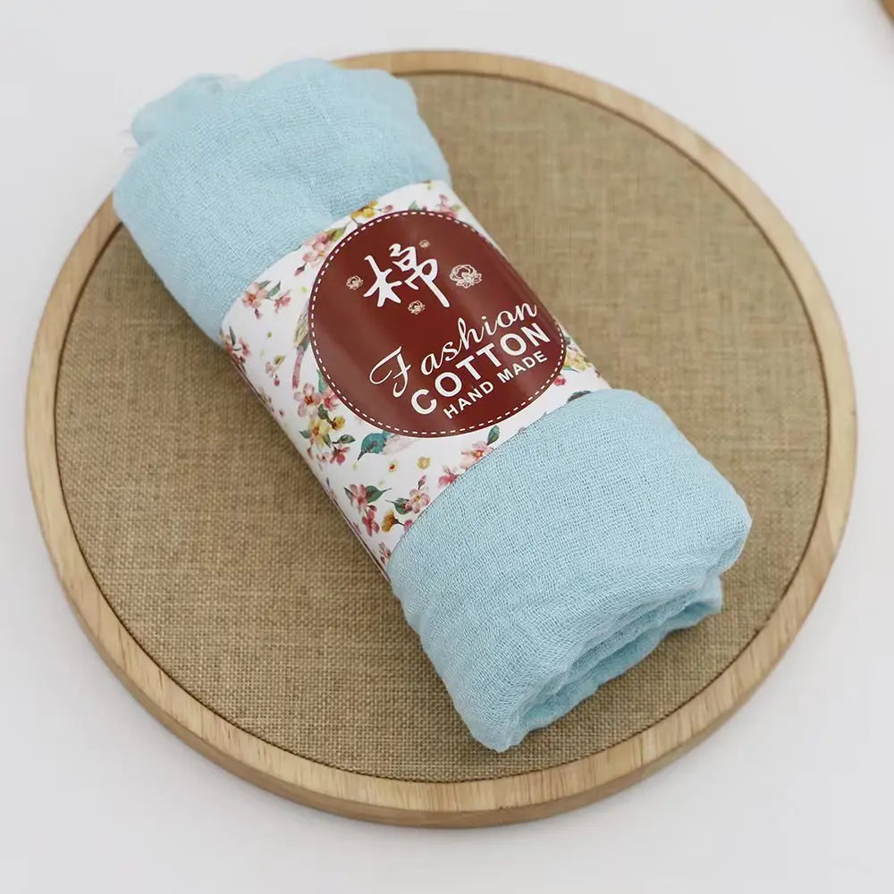 Trendora Crinkle Cotton Hijab — Luxe Square Scarf 90×90cm