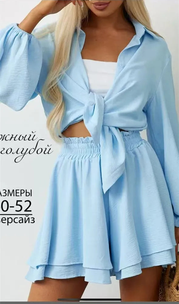 Luxury Relaxed Summer Two-Piece Set