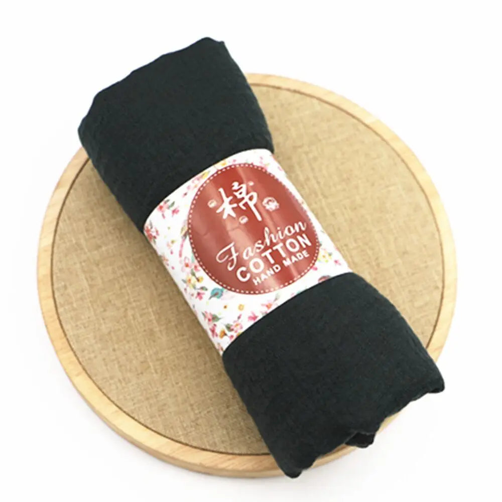 Trendora Crinkle Cotton Hijab — Luxe Square Scarf 90×90cm