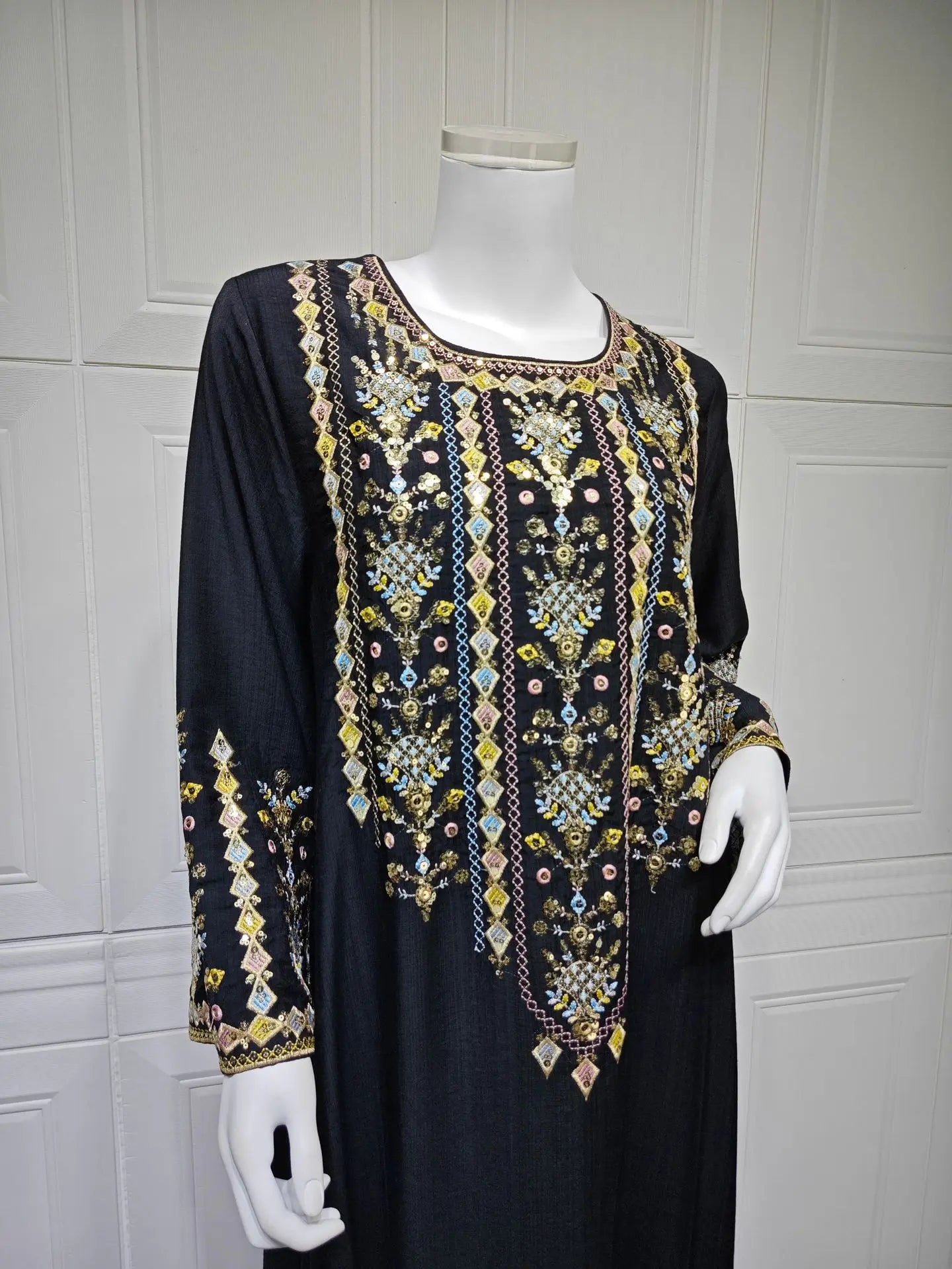 Royal Embroidered Jalabiya Gown
