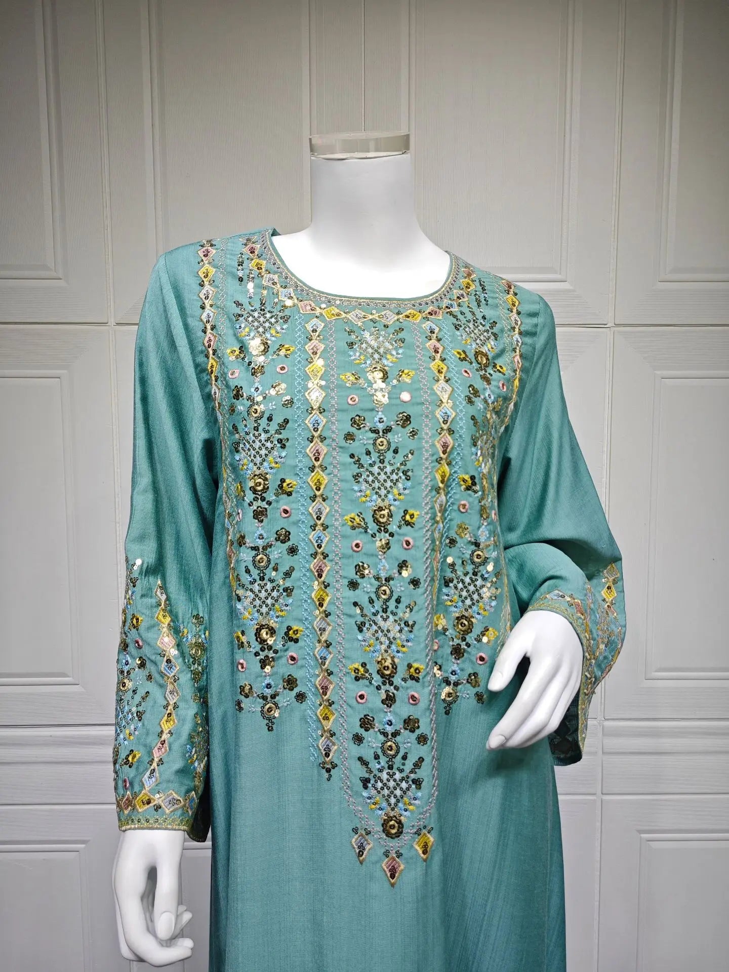 Royal Embroidered Jalabiya Gown