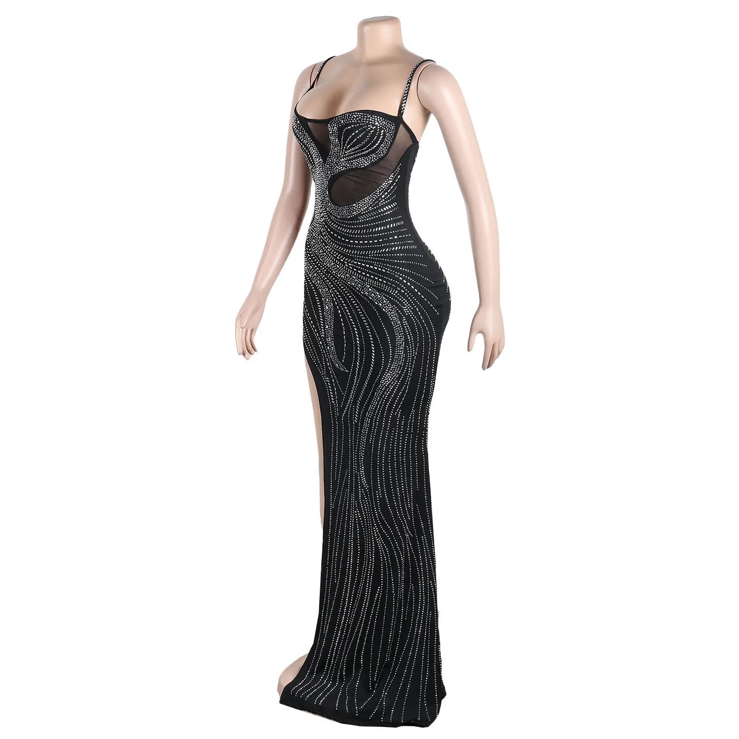 Crystal Sparkle Maxi Dress