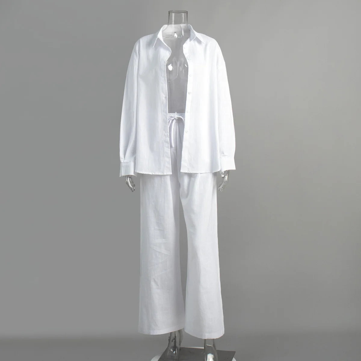 Effortless Elegance Cotton Two-Piece Set
