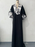 Printed Abaya Trench Coat