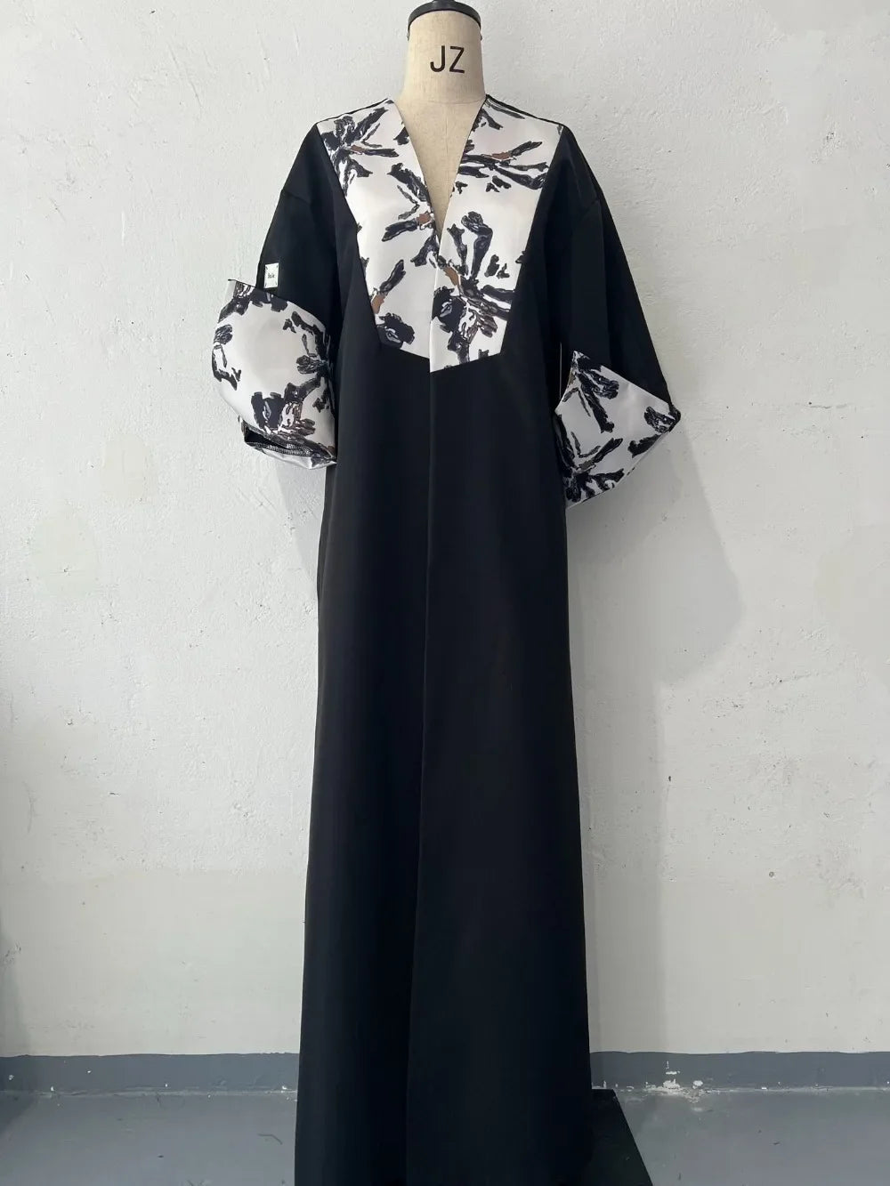 Printed Abaya Trench Coat