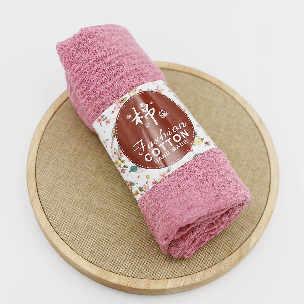 Trendora Crinkle Cotton Hijab — Luxe Square Scarf 90×90cm