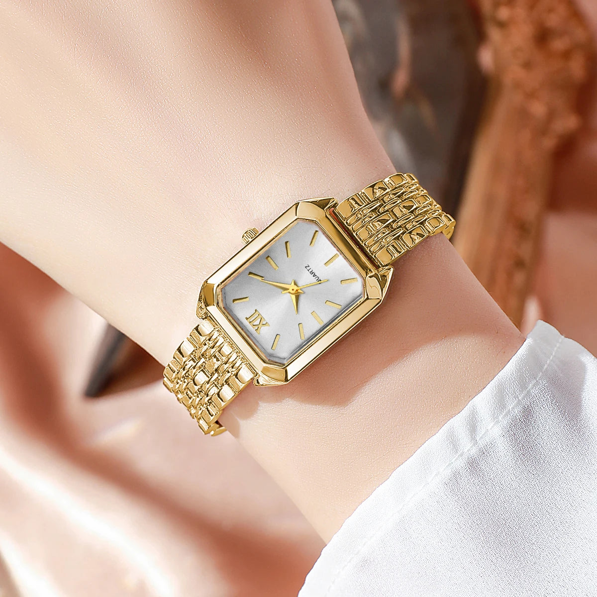 Trendora Elegant Watch & Jewelry Set — 5-Piece Luxury Collection