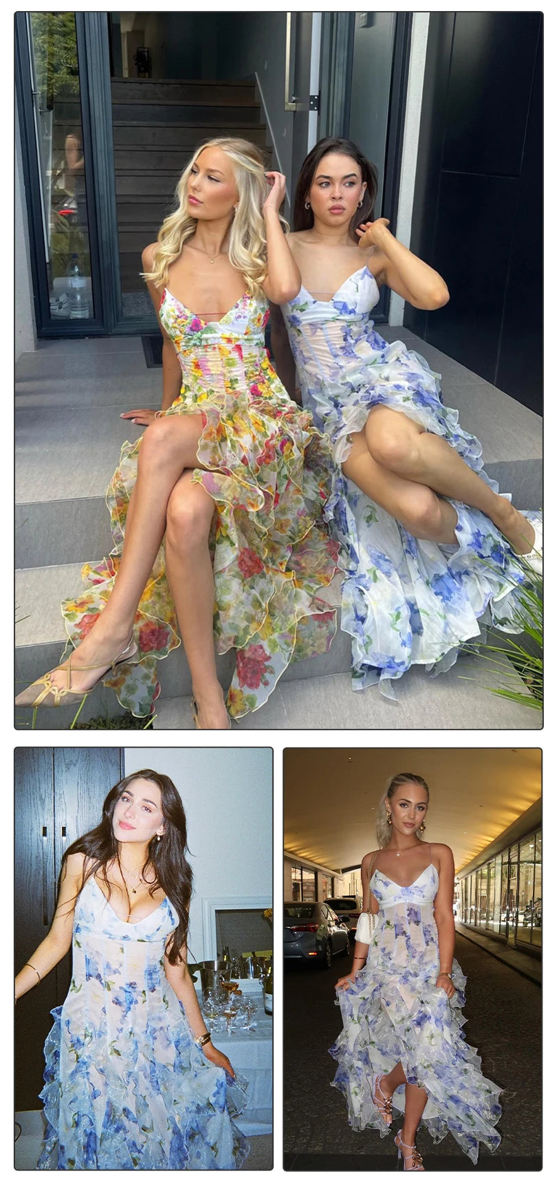 Floral Breeze Maxi Summer Blossom Dress
