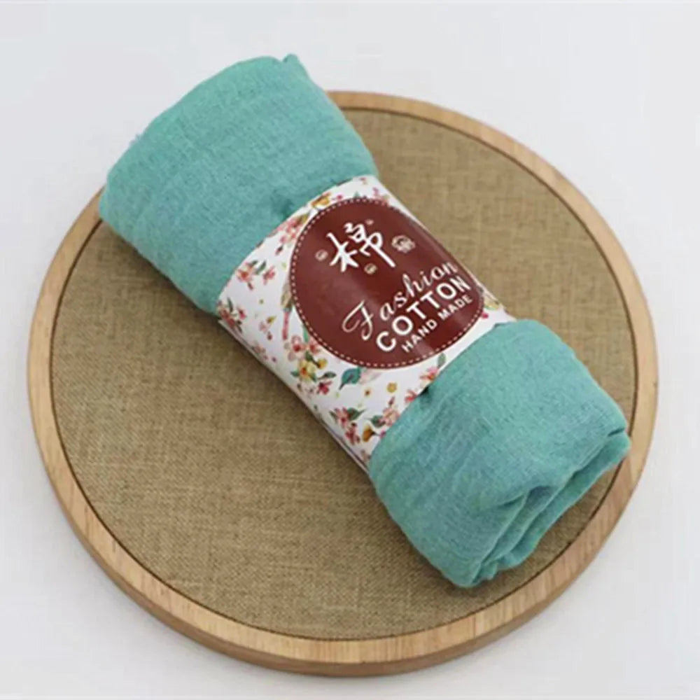 Trendora Crinkle Cotton Hijab — Luxe Square Scarf 90×90cm