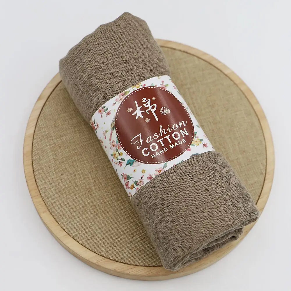 Trendora Crinkle Cotton Hijab — Luxe Square Scarf 90×90cm