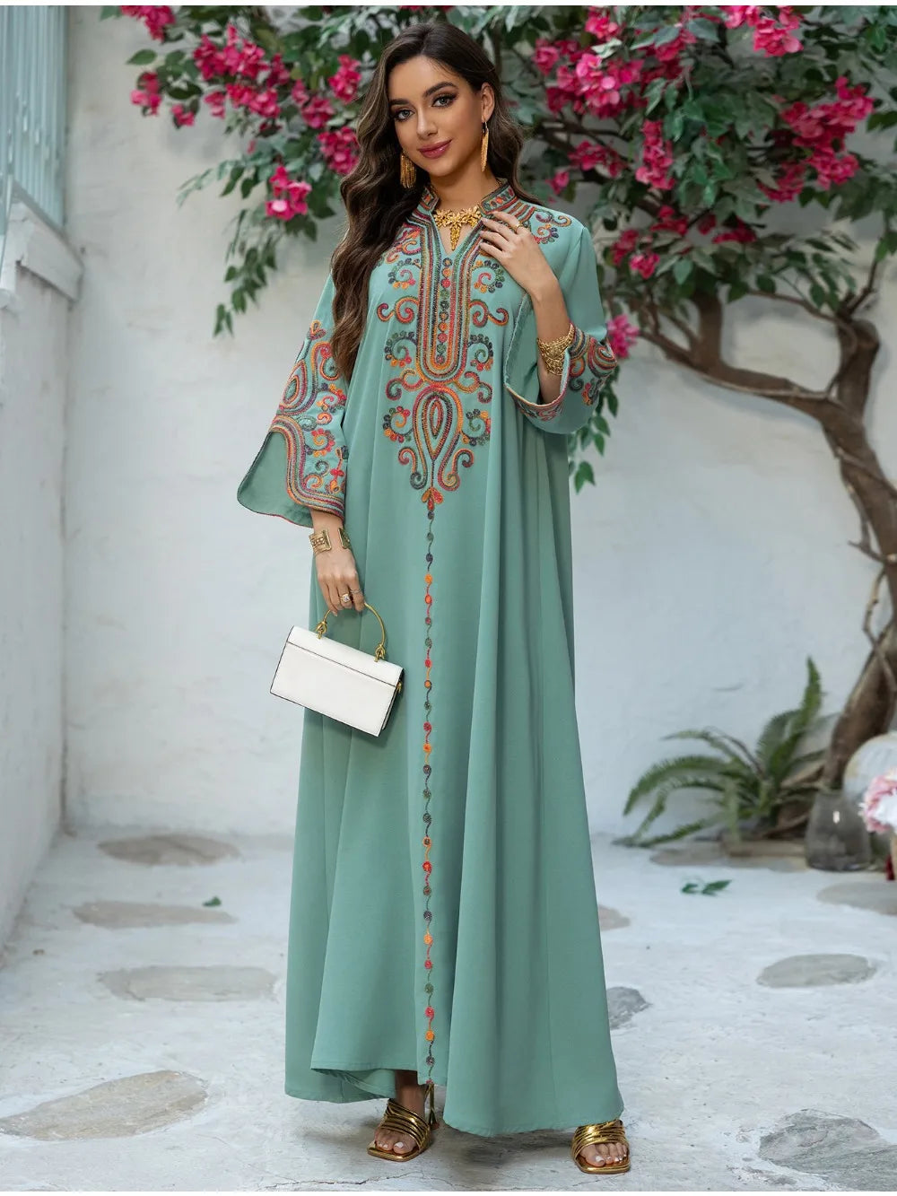 Embroidered Maxi Abaya
