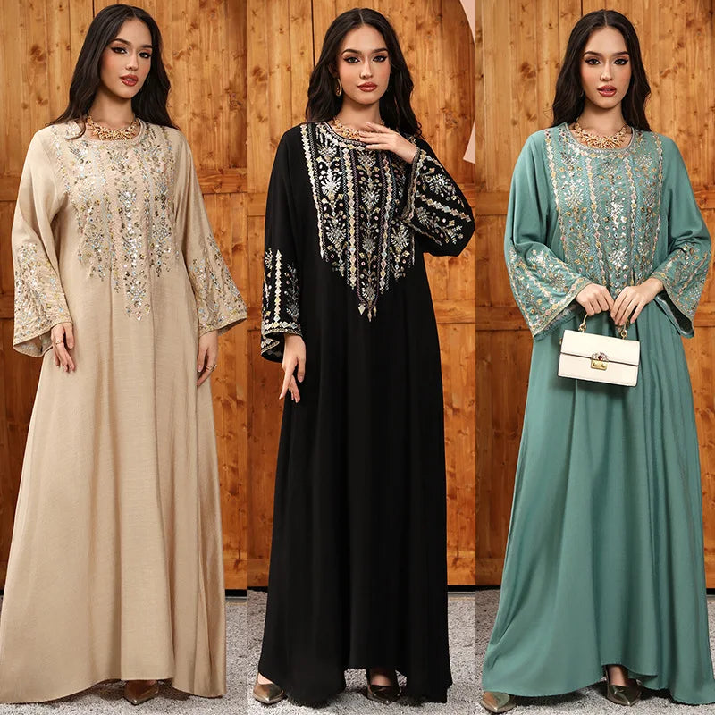 Royal Embroidered Jalabiya Gown