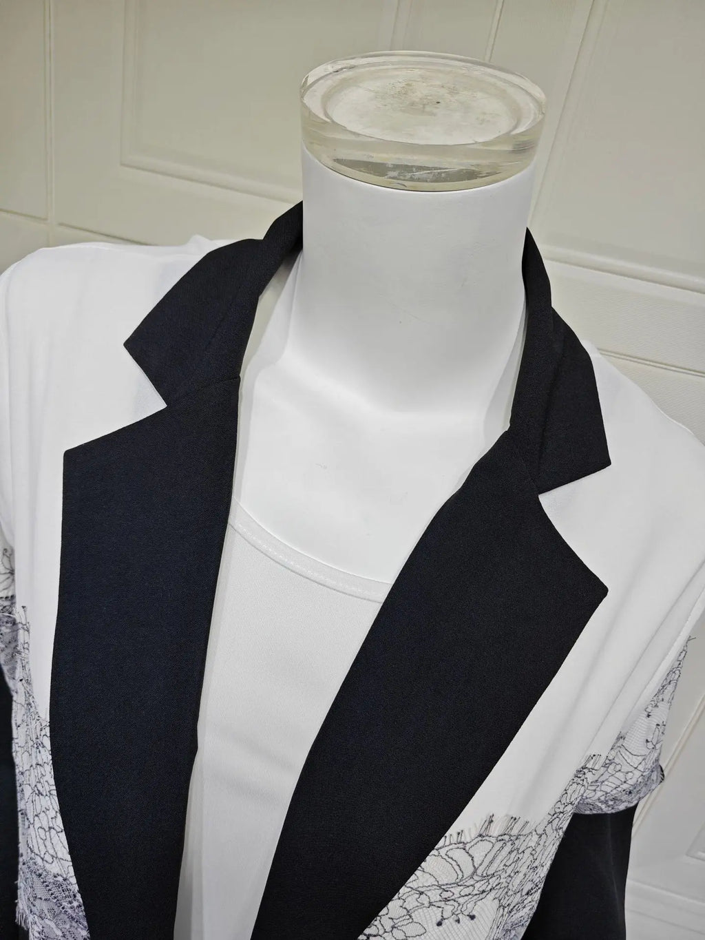 Lace Open Abaya With Scarf