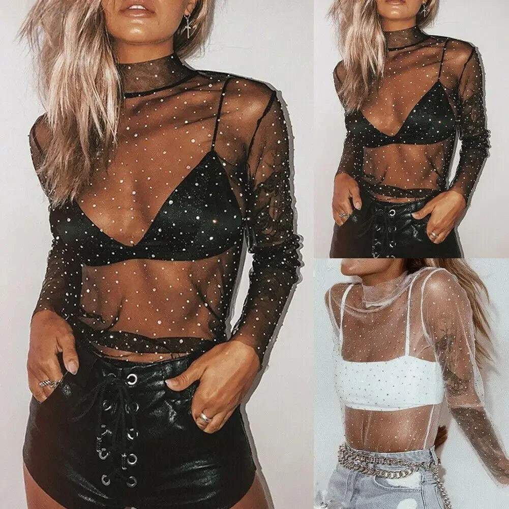 Luxe Essential Tee Chic Glossy T-Shirt