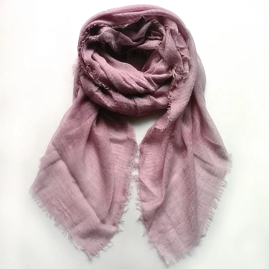 Trendora Crinkle Cotton Hijab — Luxe Square Scarf 90×90cm